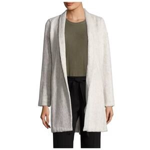 Eileen Fisher Sz XS Cotton Wool Alpaca Shawl Collar Cardigan Sweater Oversized